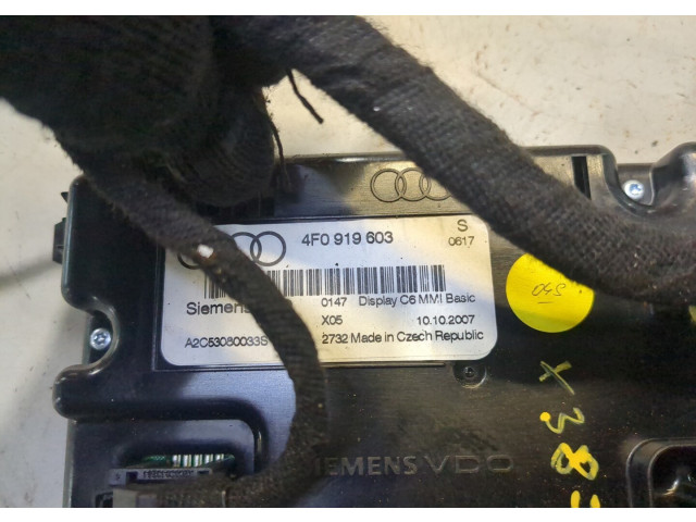 Дисплей бортового компьютера  Audi A6 (C6) 2005-2011 4F0919603         