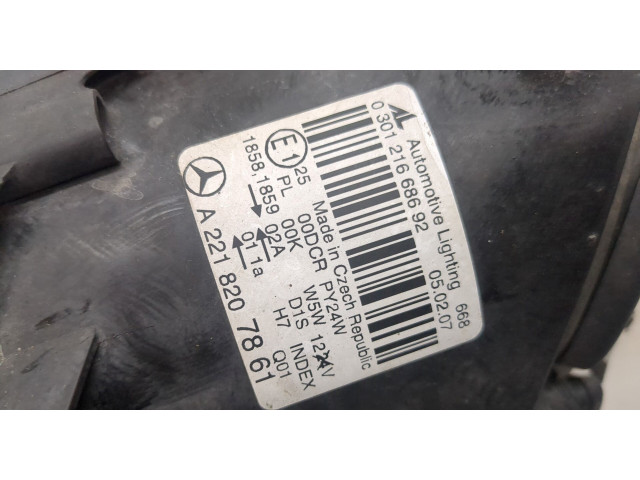 Фара передняя  Mercedes S W221 2005-2013 правая 