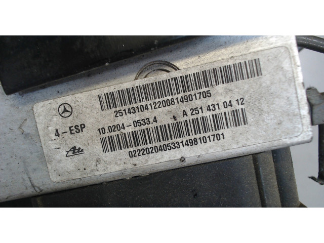 Блок АБС, насос (АБС, ESP, ASR)  Mercedes GL X164 2006-2012        