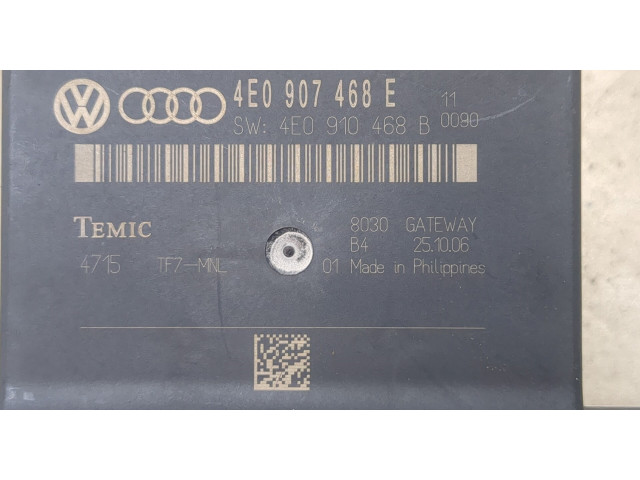 Блок комфорта  Audi A8 (D3) 2005-2007      4E0907468E  