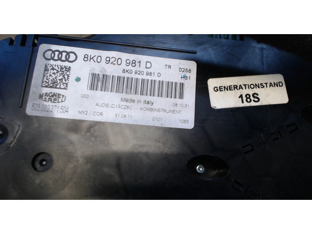 Панель приборов  Audi A4 (B8) Allroad 2009-2011       8K090981D      2  Дизель