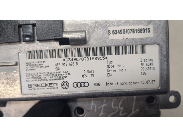 Дисплей бортового компьютера  Audi A6 (C6) 2005-2011 4F0919603B         