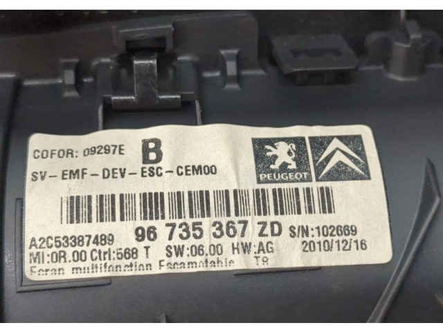 Дисплей бортового компьютера  Peugeot 5008 2009-2016 96735367zd        