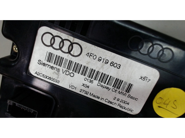 Дисплей мультимедиа  Audi A6 (C6) 2005-2011 4F0919603         