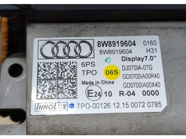 Дисплей бортового компьютера  Audi A4 (B9) 2015-2020 8W8919604         