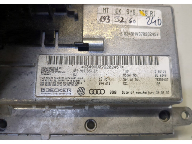 Дисплей бортового компьютера  Audi Q7 2006-2009 4f0919603b        