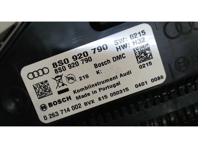 Панель приборов  Audi TT 2014-2019       8S090790    2  Бензин