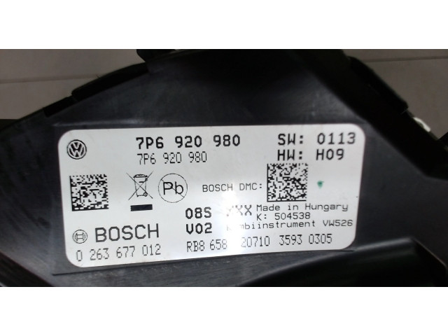 Панель приборов  Volkswagen Touareg 2010-2014       7P6920980    3.6  Бензин