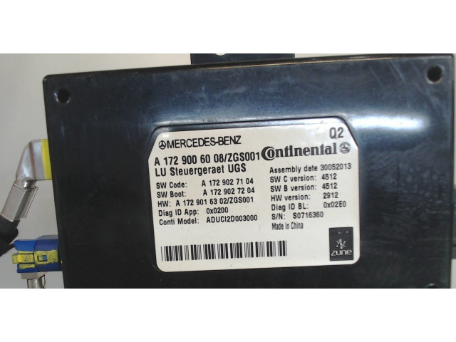 Блок комфорта  Mercedes C W204 2007-2013      a1729006008    