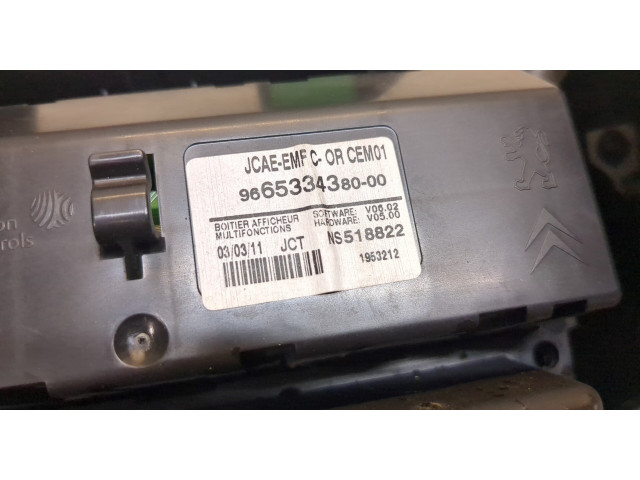 Дисплей бортового компьютера  Peugeot 508 966533438000, NS518822       