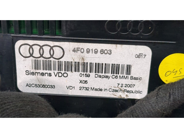 Дисплей бортового компьютера  Audi Q7 2006-2009 4F0919603        