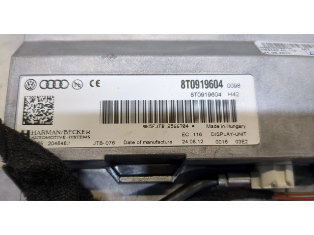 Дисплей мультимедиа  Audi A4 (B8) 2011-2015 8T0919604       