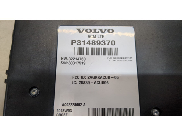 Блок комфорта  Volvo XC40      P31489370  