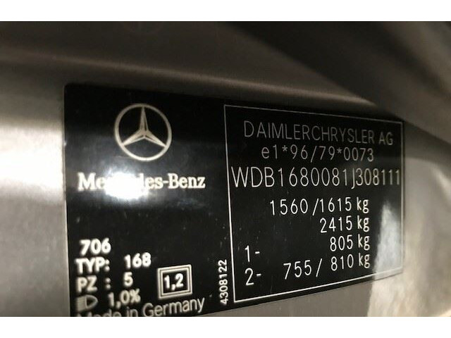 Стойка амортизатора  Mercedes A W168 1997-2004 1683201730, A1683203130  A   1.7  дизель