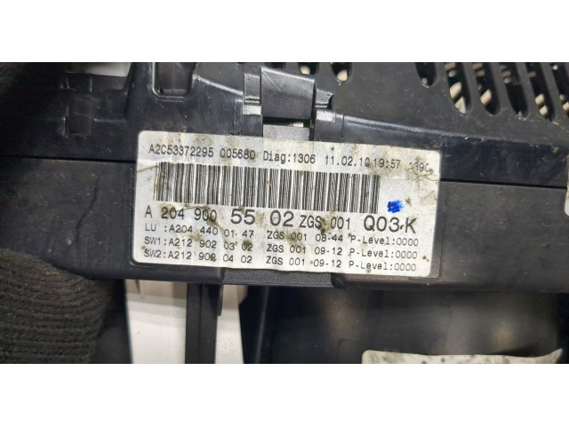 Панель приборов  Mercedes C W204 2007-2013       2049005502     1.8  Бензин