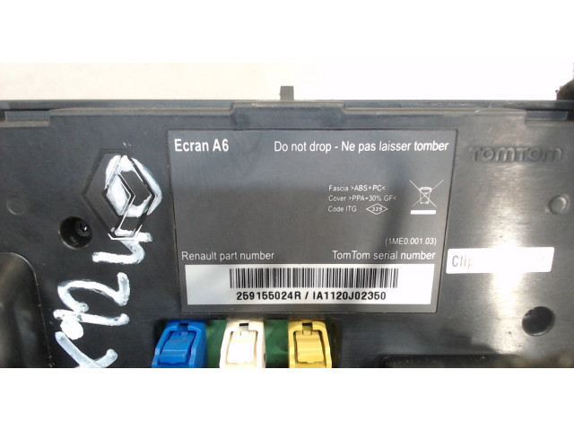 Дисплей бортового компьютера  Renault Clio 2009-2012 259155024R        