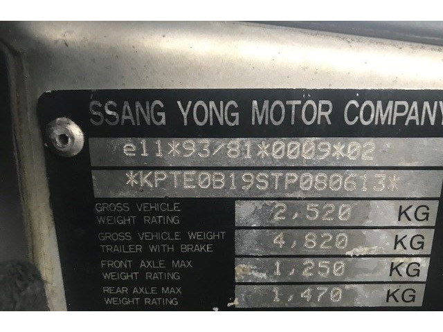 Панель приборов  SsangYong Musso       960401, 8020005041, 8020005161, 8020005221   3.2  Бензин