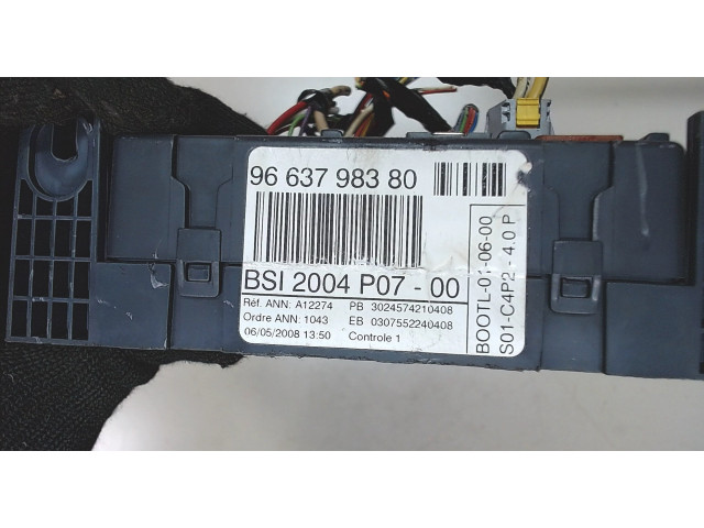 Блок BSI  Peugeot 207      9663798380   1.4