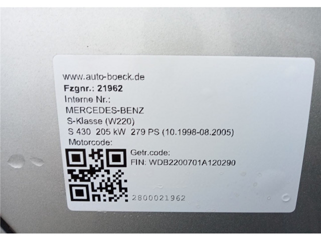 Стойка амортизатора  Mercedes S W220 1998-2005 c086053j     4.3  бензин