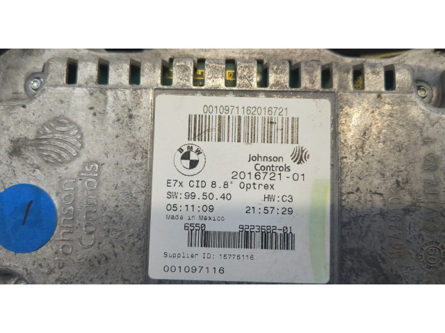 Дисплей бортового компьютера  BMW X6 E71 2007-2014 9223682       