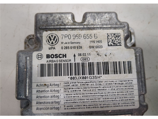 Блок управления подушками безопасности  Volkswagen Touareg 2010-2014     
