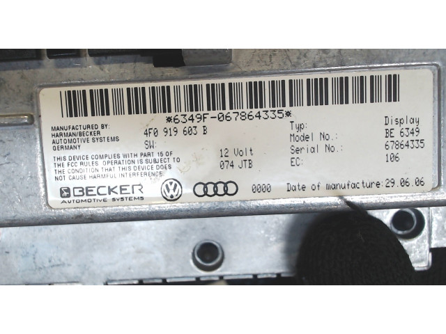 Дисплей мультимедиа  Audi Q7 2006-2009 4F0919603B        