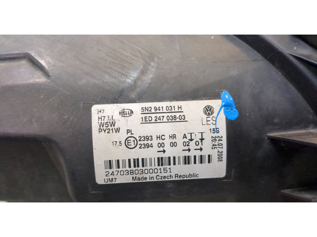 Фара передняя  Volkswagen Tiguan 2007-2011 левая 