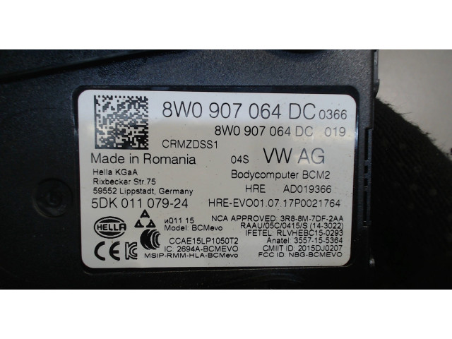 Блок комфорта  Audi A5 2016-2020      8W0907064DC   