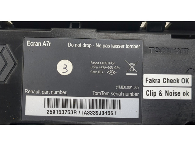 Дисплей бортового компьютера  Renault Laguna 3 2007- 259153753r       