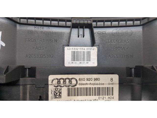 Панель приборов  Audi A1 2010-2014       8X0920980    1.4  Бензин