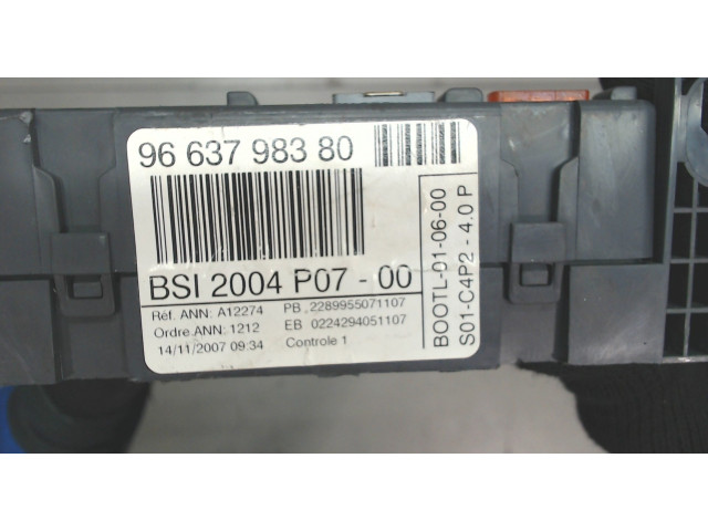 Блок BSI  Peugeot 207      9663798380   1.6