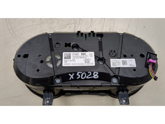 Панель приборов  Audi Q2 2016-2021       81A920940C     