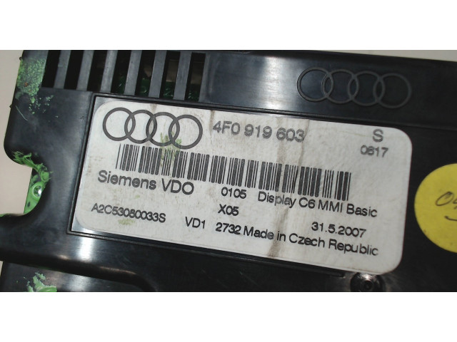 Дисплей мультимедиа  Audi Q7 2006-2009 4f0919603        