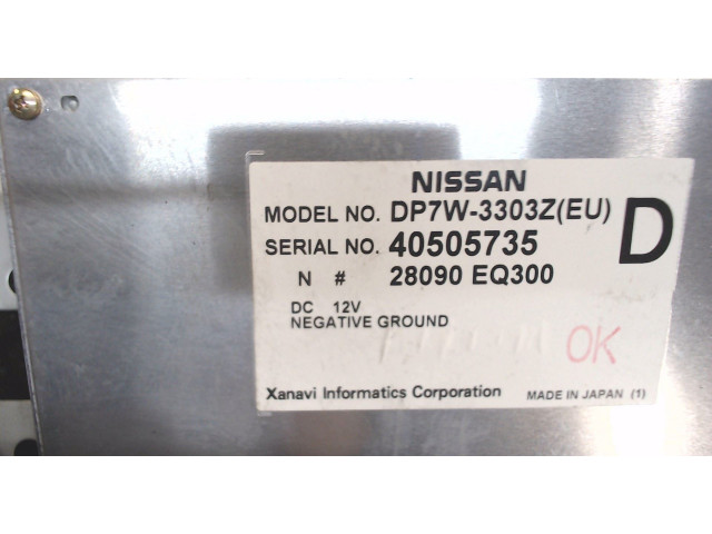 Дисплей бортового компьютера  Nissan X-Trail (T30) 2001-2006 28090EQ300         