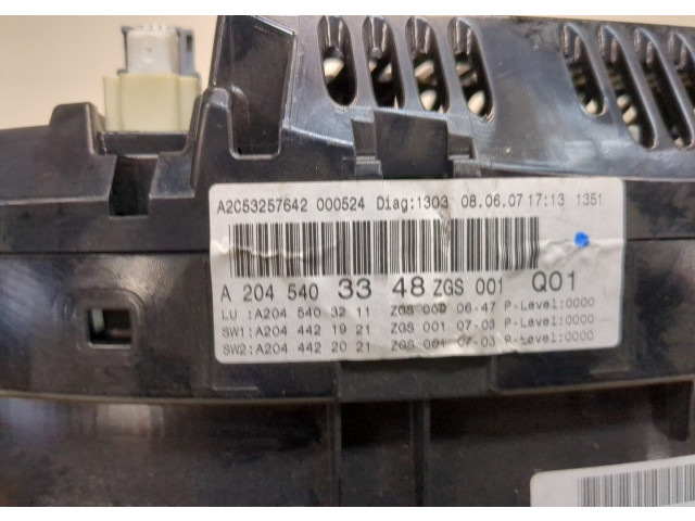 Панель приборов  Mercedes C W204 2007-2013            2.2  Дизель