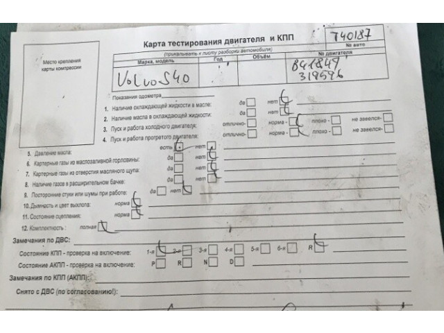 Стойка амортизатора  Volvo S40 / V40 1995-2004       1.8  бензин