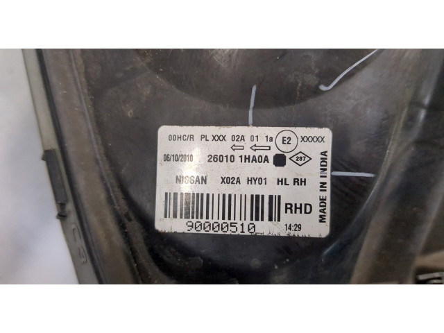 Фара передняя  Nissan Micra K13 2010- правая 