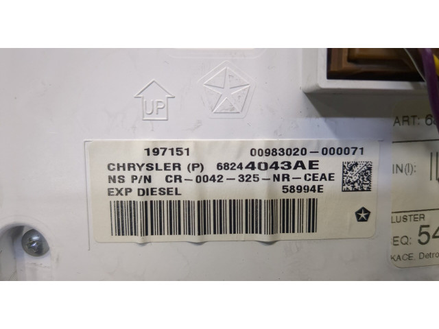 Панель приборов  Jeep Grand Cherokee 2013-       6824404ae     3  Дизель