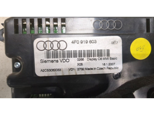 Дисплей мультимедиа  Audi Q7 2006-2009 4f0919603        