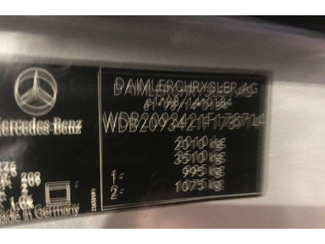 Бачок омывателя  Mercedes CLK W209 2002-2009 2038000160     1.8