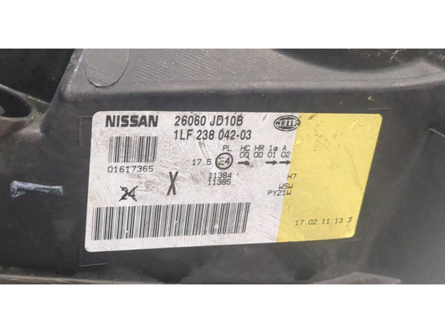 Фара передняя  Nissan Qashqai 2006-2013 левая 