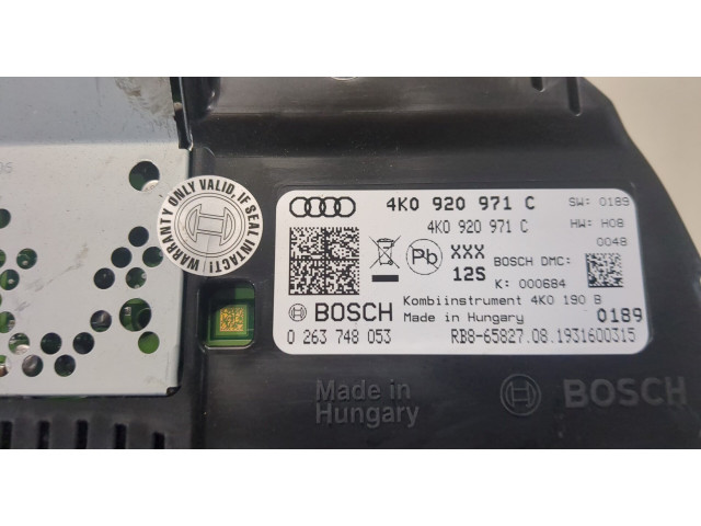 Панель приборов  Audi A6 (C8) 2018-       4K090701, 4K0920701A     2  Дизель