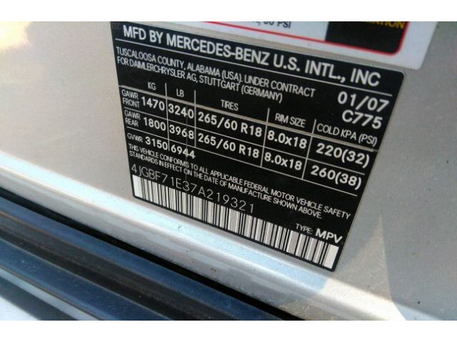 Дисплей мультимедиа  Mercedes GL X164 2006-2012          