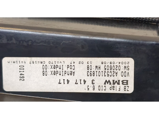 Дисплей бортового компьютера  BMW X3 E83 2004-2010 3417417       