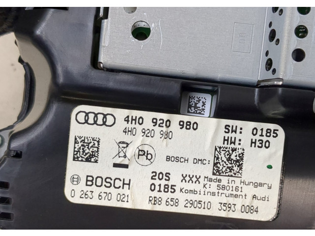 Панель приборов  Audi A8 (D4) 2010-2017            