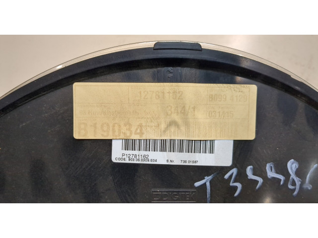 Панель приборов  Saab 9-3 2007-2011       12781162     