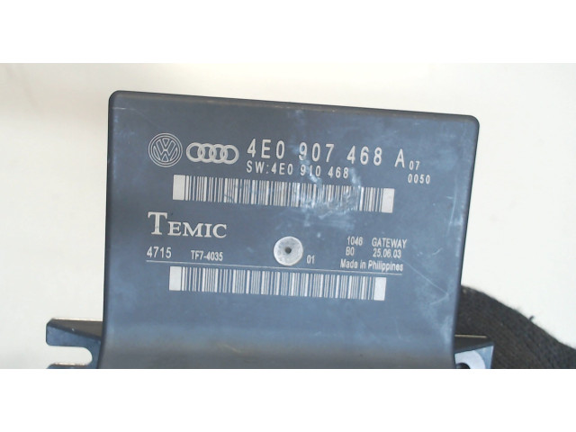 Блок комфорта  Audi A8 (D3) 2002-2005      4E0907468A    