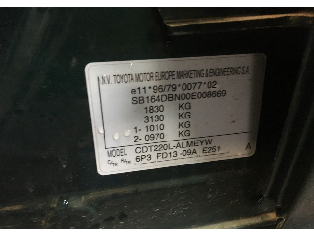 Подушка безопасности переднего пассажира  Toyota Avensis 1 1997-2003