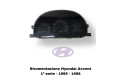 Přístrojová deska  Hyundai Accent 1996   