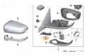 Zpětné zrcátko  BMW 3 G20 G21 2019  51169464424, 9464424  